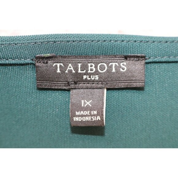 Talbots Plus V-Neck Wrap Tunic Long Sleeves-1X-Office-Business-Nice - Picture 3 of 6